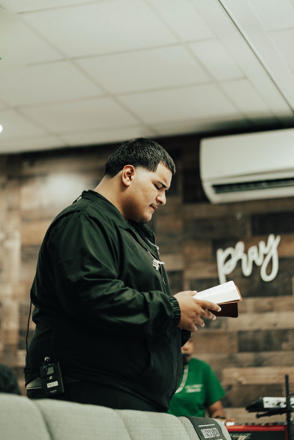 JN reading Scripture